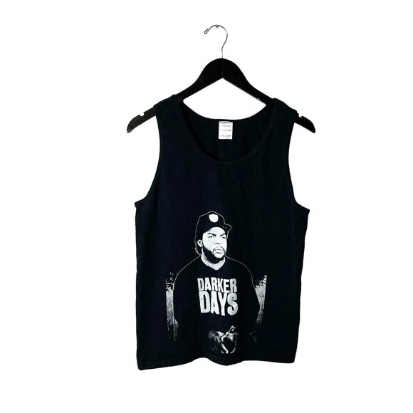 Ice Cube Darker Days Rap Tank Top Vintage Y2K Extra Small XS Black Graphic - Picture 2 of 10